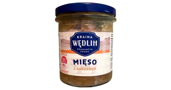 Мясная консерва тушонка свинная Kraina Wedlin, 280г (Польша), без консервантов