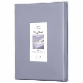 Простирадло на резинці Ardesto Mix&Match, 160х200+30см, 100% бавовна, сатин, туман (ART1620FSF)