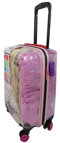 Прозора маленька пластикова валіза + комплект органайзерів 42L My Luggage | Зображення 5