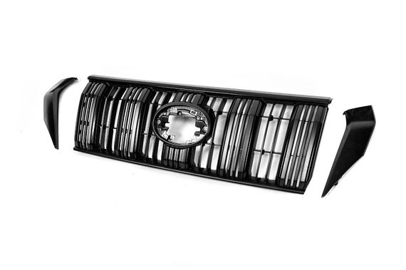 Решетка 2017-2023 черная Оригинал (с короткими косичками) для Toyota Land Cruiser Prado 150 | Зображення 1