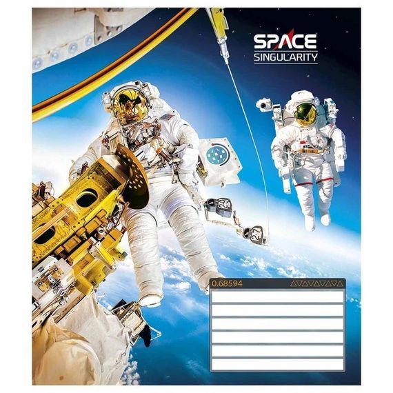 Зошит учнівський "Space singularity" 024-3384L-5 в лінію, 24 аркушів