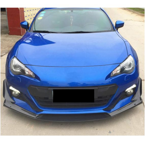 Накладка на передній бампер Lip V2 (Карбон) для Toyota GT86 2011- рр | Зображення 1