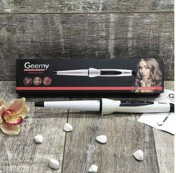 Керамічна плойка для волосся Geemy GM 2815 / Конусна плойка для локонів | Зображення 3