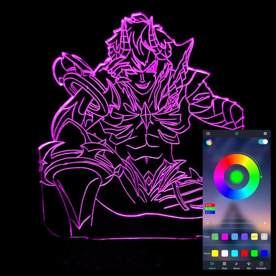 Акриловый светильник-ночник управление с телефона Дариус tty-n001170