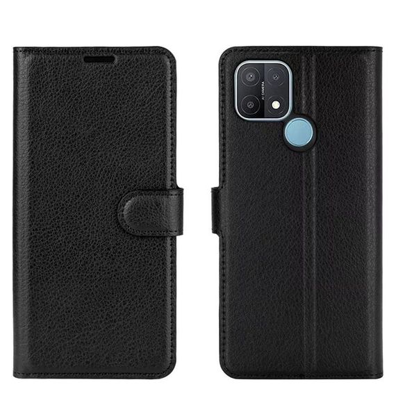Чохол книжка з кишенями для карт на Oppo A15 / A15s колір Чорний | Зображення 5