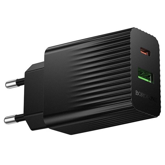 СЗУ Borofone BAS76A Source PD30W+QC3.0 (1USB-A/1C) Black | Зображення 2
