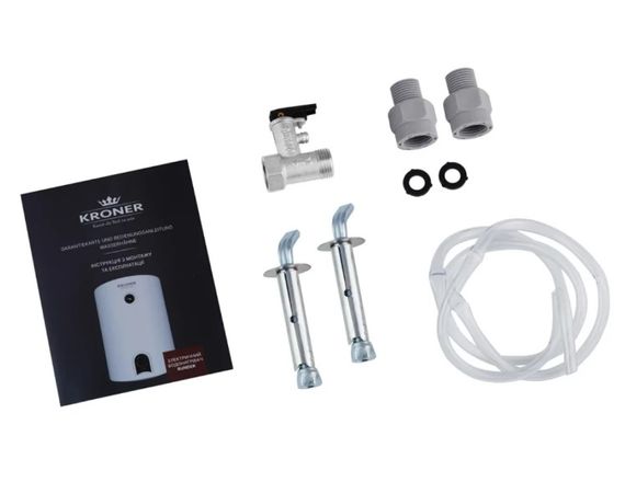 Водонагрівач Kroner Runder K30VH2 30 л, 2,0 кВт, "мокрий" ТЕН, універсальний, циліндричний, білий (CV031716) | Зображення 2