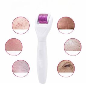 Комплект для омоложения Мезороллер с насадками Derma Roller System Фиолетовый