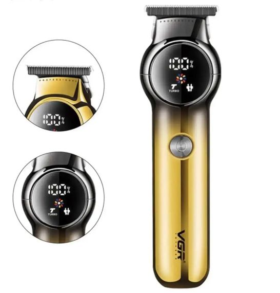 Аккумуляторная машинка для стрижки VGR V-989 от USB с 3 насадками | Зображення 1