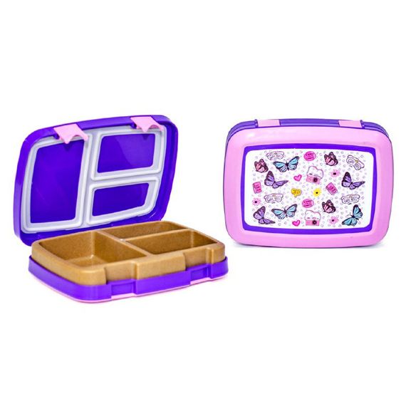 Дитячий Ланч-бокс "Butterfly" 01550/01 кришка на защіпках