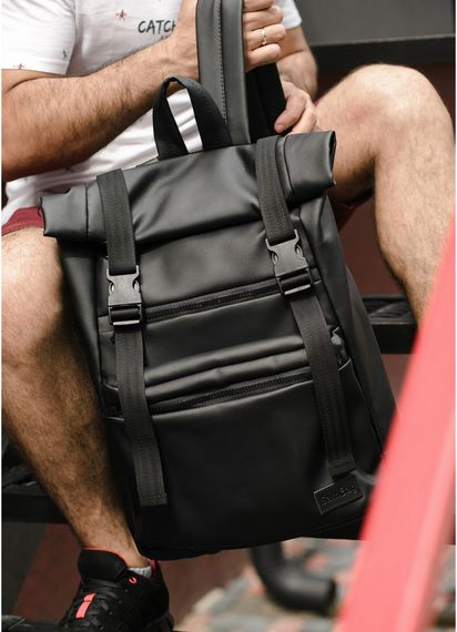 Чоловічий рюкзак Sambag RollTop LTTm чорний 43 х 31 х 14 см (24238001m) | Зображення 2