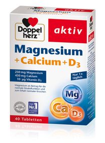 Витамины Доппельгерц Магний + Кальций + D3 (Doppelherz Magnesium + Calcium + D3)