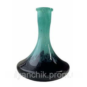 Колба для кальяну Україна Craft Чорно- Бірюзова