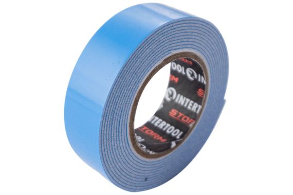 Лента двухсторонняя Intertool - 19 мм x 2 м вспененная Prof Fix Storm (KT-0821) | Зображення 2