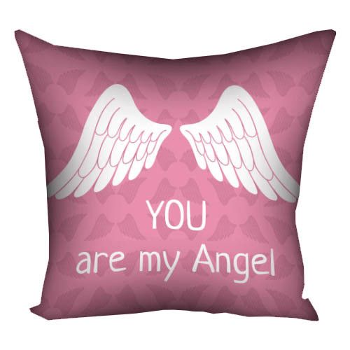 Подушка з принтом габардинова You are my angel 50x50 (5P_14M087)