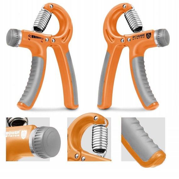 Еспандер кистьовий Power System PS-4021 з регульованим навантаженням 10-40 кг.  Power Hand Grip Orange | Зображення 2