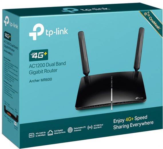 4G-Маршрутизатор TP-LINK TL-MR600 AC1200 4G LTE 3xGE LAN 1xGE WAN 1xSim Card Slot (ARCHER-MR600) | Зображення 4