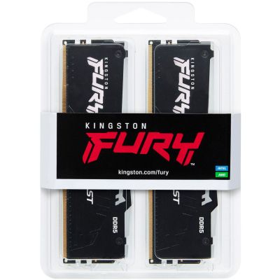 Модуль памяти для компьютера DDR5 32GB (2x16GB) 6000 MHz Beast RGB Kingston Fury (ex.HyperX) (KF560C30BBAK2-32) | Зображення 5
