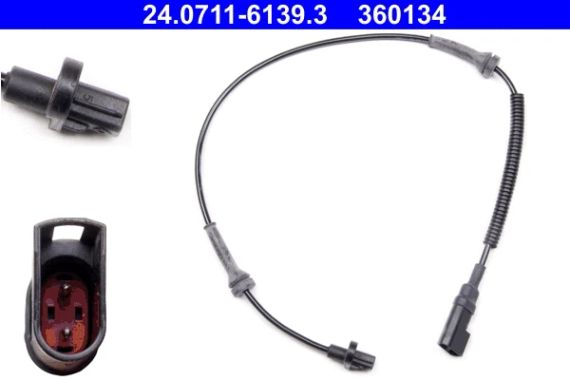 Датчик ABS FORD TRANSIT, FORD TOURNEO, ATE (24071161393) | Зображення 1