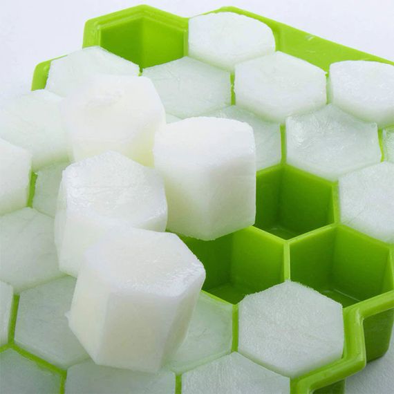 Силиконовая форма для льда CUMENSS Соты Green емкость заморозка | Зображення 5