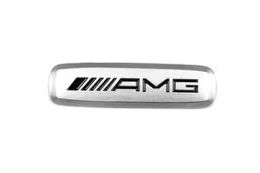 AMG Шильдик алюмінієвий для килимків (1шт) для Mercedes