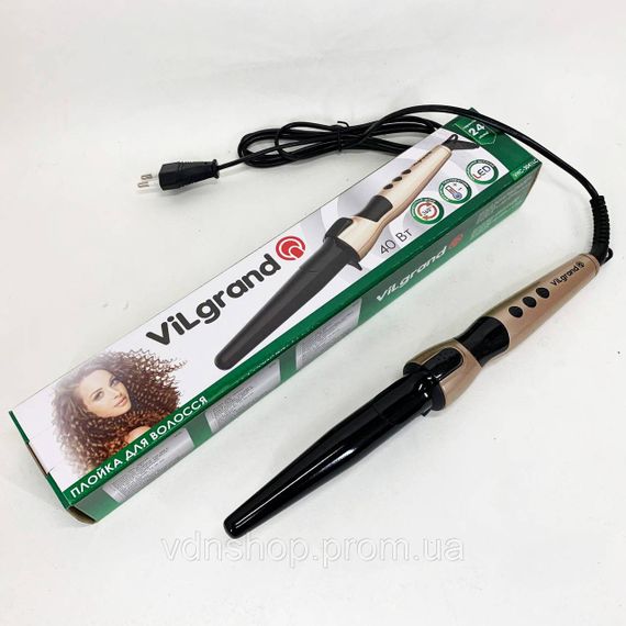 Плойка спіральна для завивки волосся ViLgrand, Плойка для волосся для локонів об'єму EG-46 | Зображення 2