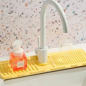 Килимок бризковик на кран Drain mat LY-692 Жовтий