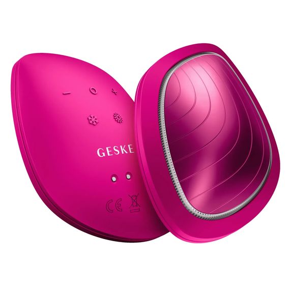 Ультразвуковая маска тепло и холод GESKE Sonic Warm&Cool Mask 9в1 white, Малиновый | Зображення 5