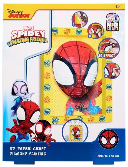 Набір Disney Мозаїка алмазна 3D в рамці Spidey