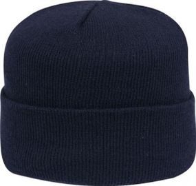 Шапка поліції в'язана темно-синя без кокарди (з флісом)