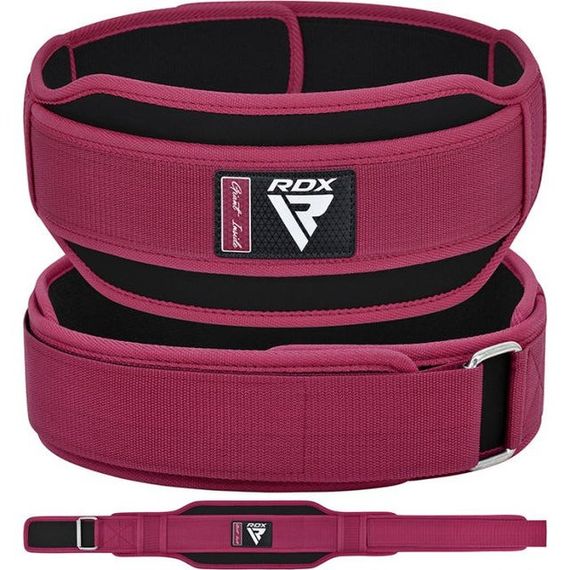Пояс для важкої атлетики RDX RX5 Double Belt неопреновий Pink S | Зображення 7
