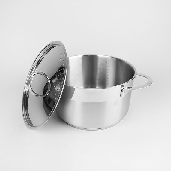 Каструля Maestro MR-3511-20, 3 л, 20 см, з нержавіючої сталі з кришкою, для всіх типів плит | Зображення 2
