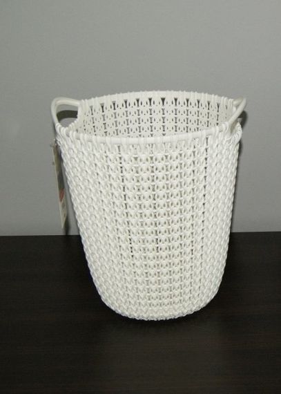 Корзина для паперів пластикова Curver (Курвер) Knit 7 л (03678) Кремовий | Зображення 4