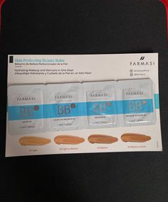 Набір пробників саше тестерів тонального бб крему Farmasi bb cream spf15 01-02-03-04*2,5 мл
