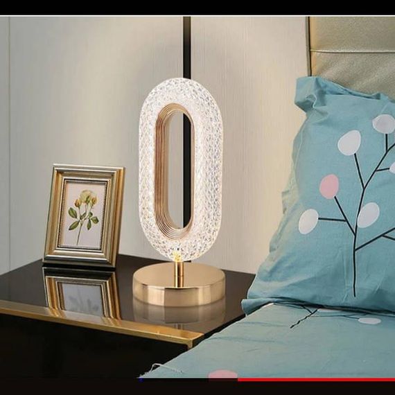 Лампа-нічник кристальна Creative Table Lamp 3 режиму Золото