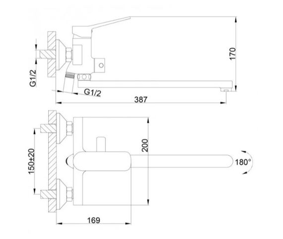 Смеситель для ванны Frap F2262 | Зображення 5