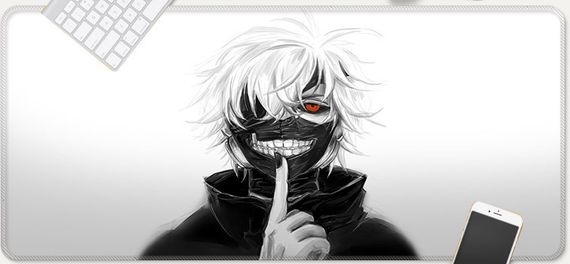 Ігрова поверхня для мишки з Аніме принтом "Токійський гуль / Tokyo ghoul" 800*300*3 мм 0214