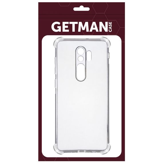 TPU чохол GETMAN Ease logo посилені кути Full Camera для Xiaomi Redmi 9 Безбарвний (прозорий) | Зображення 4