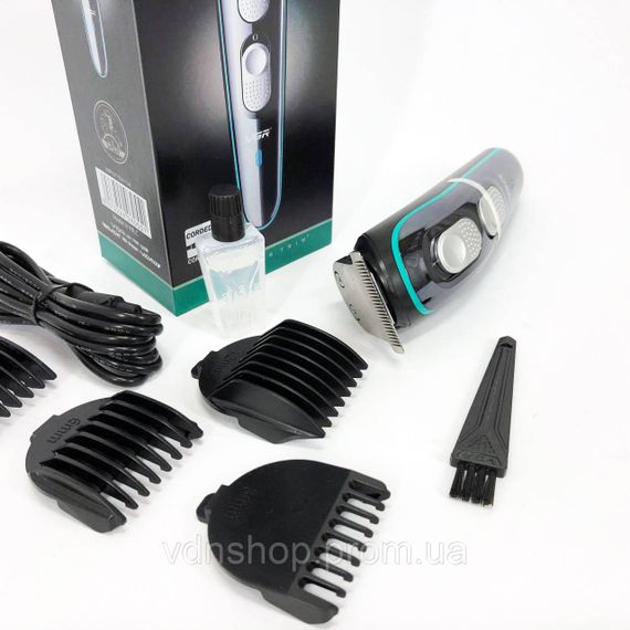 Машинка для стрижки волосся з мотором VGR V-055, Чоловічий тример для окантовки Тример скронь JH-95 | Зображення 1