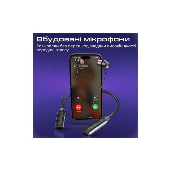 Навушники Promate Leap Black (leap.black) | Зображення 7