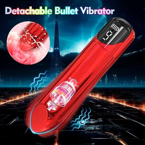 Вибронасадка на пенис, мастурбатор, вибропуля Blowmotion  3 в 1 | Зображення 3