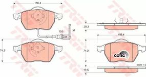 Колодки гальмівні AUDI — SEAT — SKODA — VOLKSWAGEN A3/A3 Quattro/S3 Quattro/TT Quattro/L