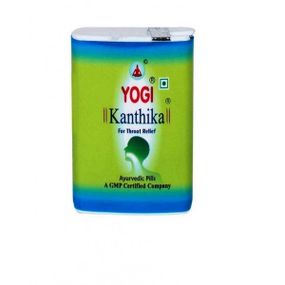 Кантика Йоги драже, 140 таблеток, поддержка при кашле и простуде, Kanthika Yogi
