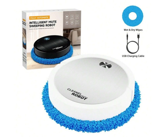 Пилосос-робот круглий акумуляторний 3 в 1 Vacuum 8088 cleaner LY-541 | Зображення 1