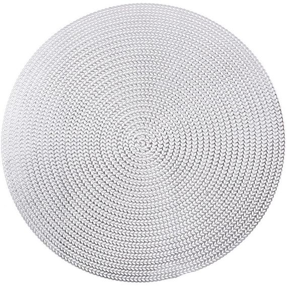 Набір 4 сервірувальних килимка Doily Silver Ø38см, плейсмат (подтарельники), золото