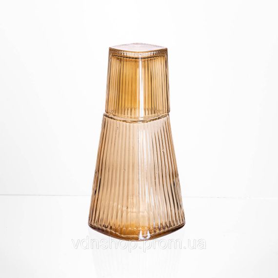 Кувшин 1 литр со стаканом 1 шт по 200 мл Коричневый HP-19-PYF-2 | Зображення 2