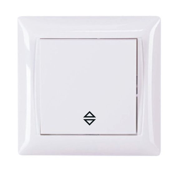 Вимикач внутрішній прохідний білий IP20 Latina Ny95000158