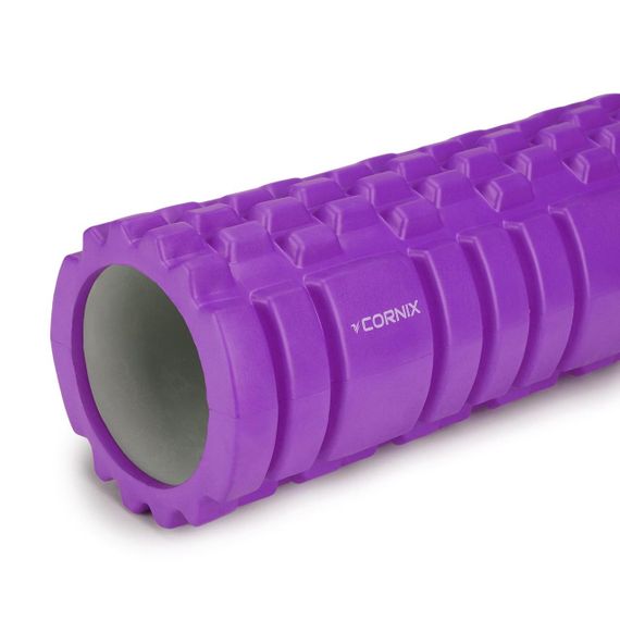 Масажний ролик Cornix EVA 33 x 14 см (валик, ролер) XR-0032 Violet | Зображення 3