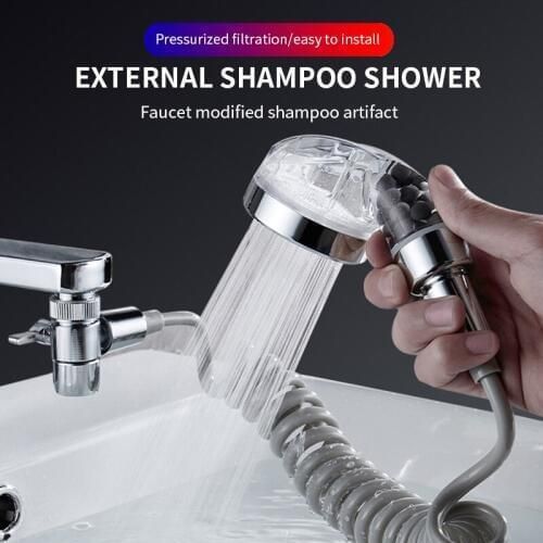 Душова система на умивальник із турмаліном Modified Faucet With external Shower | Зображення 1