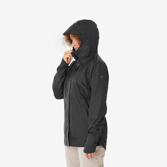 Куртка жіноча NH500 для туризму водонепроникна чорна - 3XL | Зображення 8